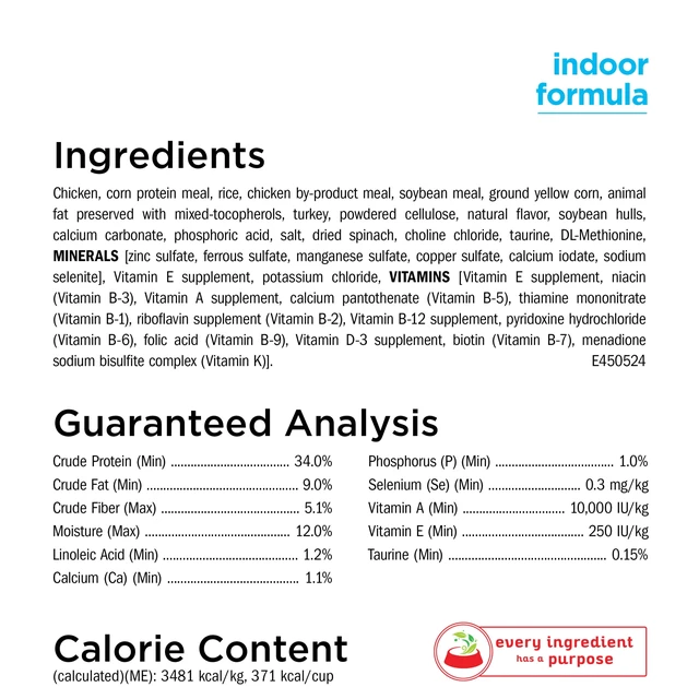 Alt view image 4 of 5 - Purina Cat Chow Naturals Indoor Dry Cat Food, Chicken & Turkey, 3.15lb Bag