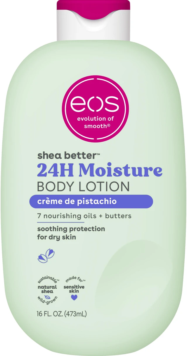 Main image of Eos Crme de Pistachio Body Lotion, 24 Hour Moisturizing Body Lotion for Dry Skin with Shea Butter & Vitamin E, 16 fl oz