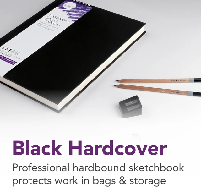 Alt view image 4 of 6 - Daler-Rowney Simply Sketchbook, Soft White, Hardcover, 110 Sheets, 4"x6", 65lb/100g