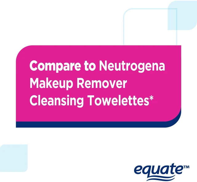 Alt view image 2 of 6 - Equate Fragrance Free Makeup Remover Cleansing Towelettes, 80 Count