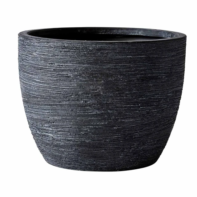 Main image of Better Homes & Gardens 4.5in Textured Matte Ceramic Plant Pot Black 1 Piece