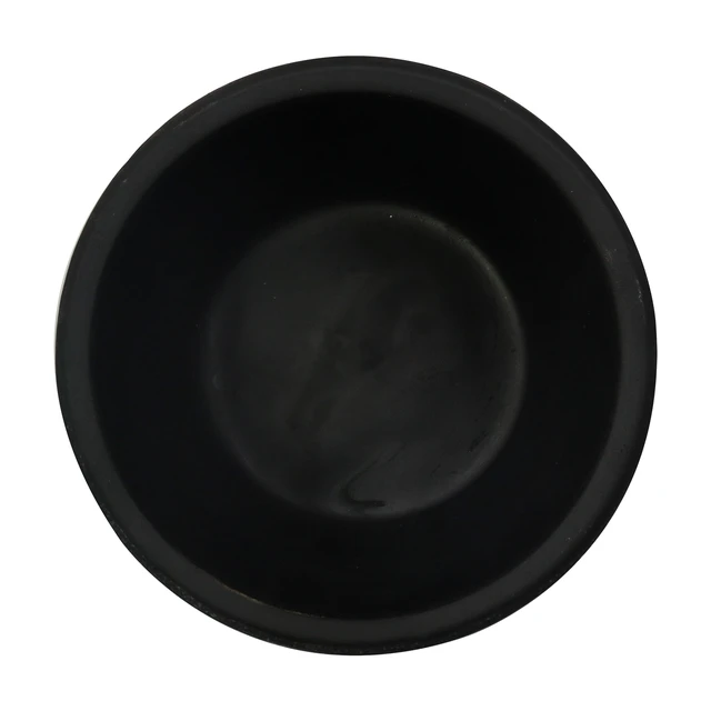 Alt view image 4 of 6 - Better Homes & Gardens 4.5in Textured Matte Ceramic Plant Pot Black 1 Piece