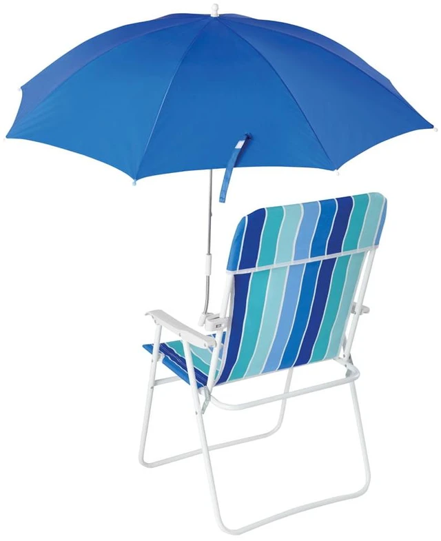 Main image of Mainstays Blue Clip-on Umbrella with UV Resistant for Beach Chair