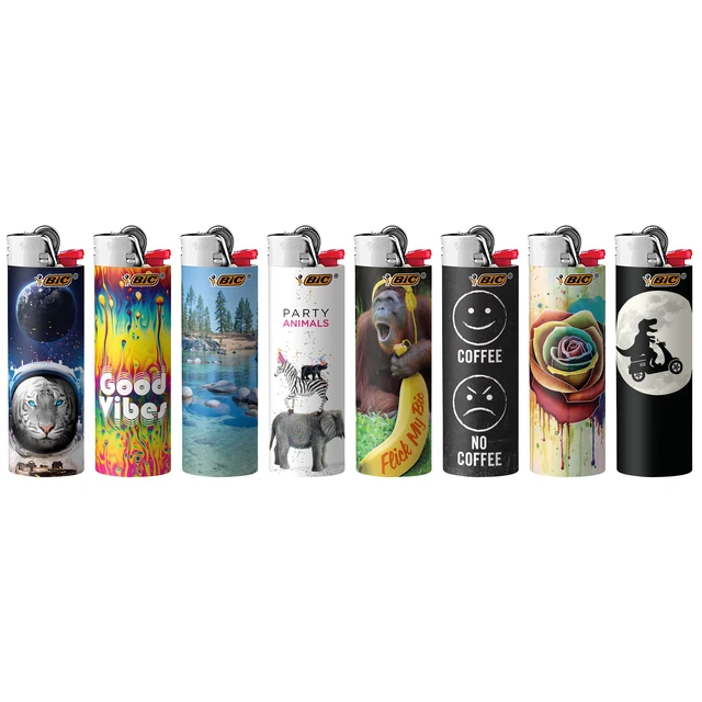 Alt view image 5 of 5 - BIC Maxi Special Edition Favorites Pocket Lighters, 5-Pack, Designs May Vary