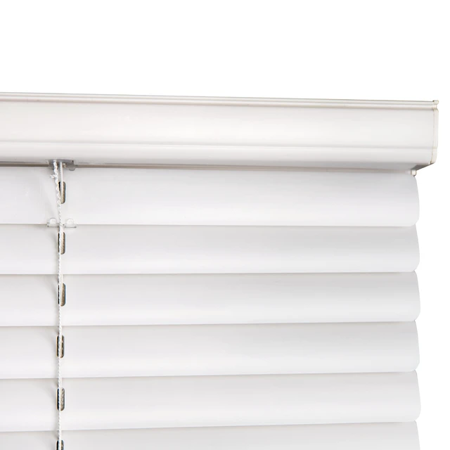 Alt view image 2 of 6 - Mainstays 1in Cordless Vinyl Light Filtering Mini Blinds, 32in W x 64in L, White