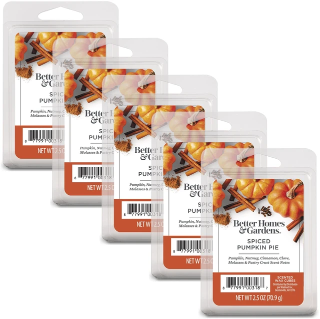 Main image of Better Homes & Gardens Spiced Pumpkin Pie Scented Wax Melts, 2.5 oz (5-Pack)