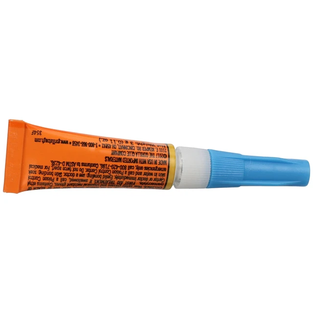 Alt view image 2 of 6 - Gorilla Super Glue Clear, 4 x 3g Tubes, All Purpose Fast Setting