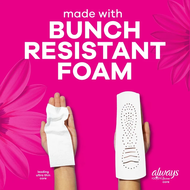 Alt view image 6 of 6 - Always Radiant FlexFoam Pads, Size 1, Regular, Wings, 15 Count