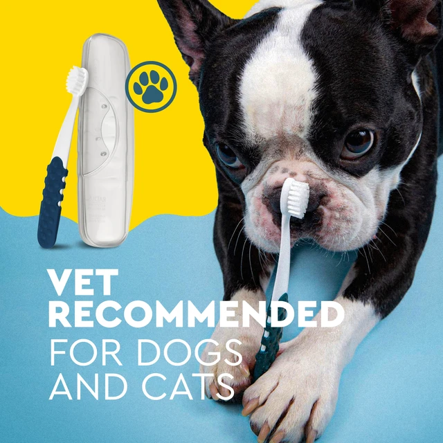 Alt view image 2 of 5 - RADIUS Soft Bristle Organic Pet Toothbrush for Dogs and Cats