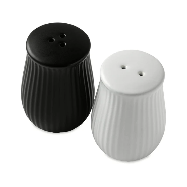 Alt view image 4 of 6 - Thyme & Table 2 Piece Ceramic Salt and Pepper Shakers, Black