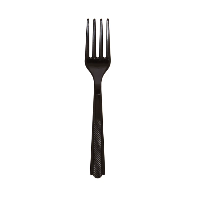 Alt view image 5 of 7 - 6-Pack, 24-Count Black Disposable Plastic Forks by Way to Celebrate