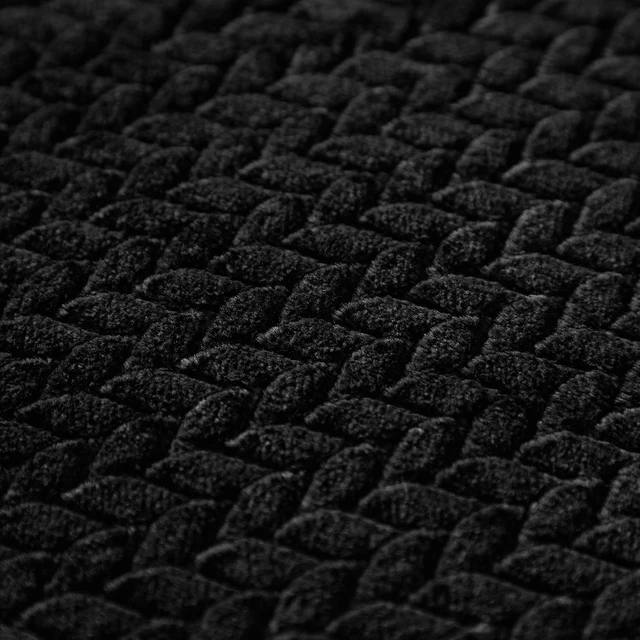Alt view image 3 of 5 - Mainstays Cozy Textured Plush Throw Blanket 50x60in Black