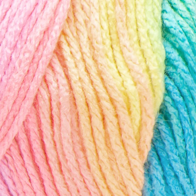 Alt view image 3 of 3 - Red Heart Super Saver #4 Worsted Acrylic Yarn Retro Stripe 5oz/142g 236yd