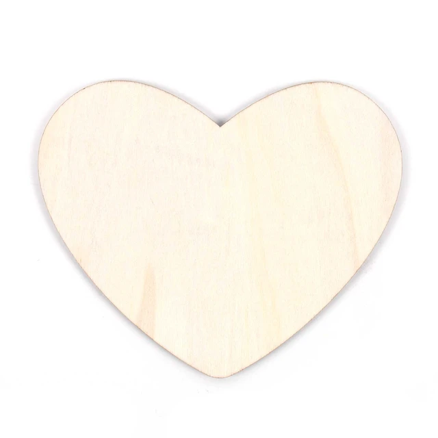 Alt view image 6 of 6 - 5 Pack Hello Hobby Wooden Heart Shape, 0.07lbs
