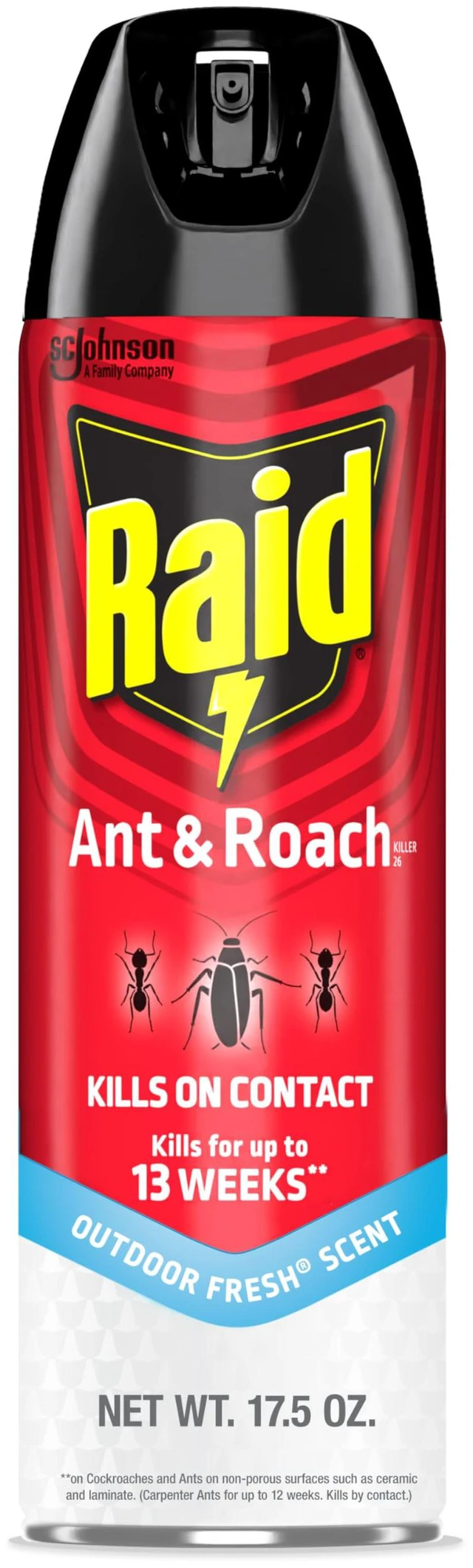 Main image of Raid Ant & Roach Killer Spray, 17.5 oz, Kills Listed Bugs, Keeps Killing for Weeks, Fresh Scent