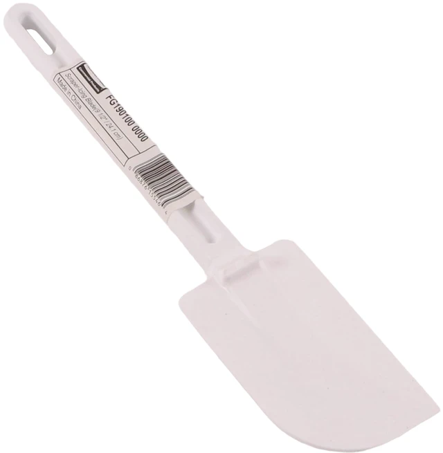 Alt view image 4 of 4 - Rubbermaid Commercial Products Cold Temperature Scraper Spatula, 9.5 Inch, White, Clean-Rest Design