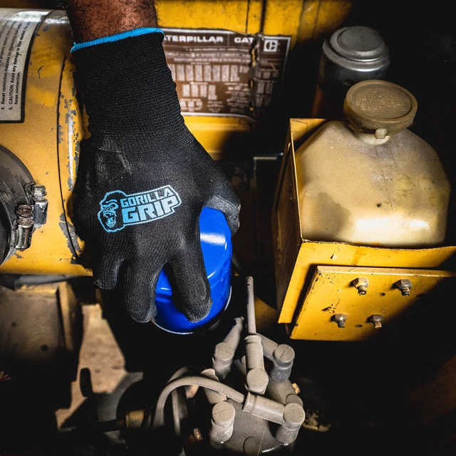 Alt view image 3 of 7 - Gorilla Grip All-Purpose Gloves, Nylon, Large, Never-Slip Maximum-Grip