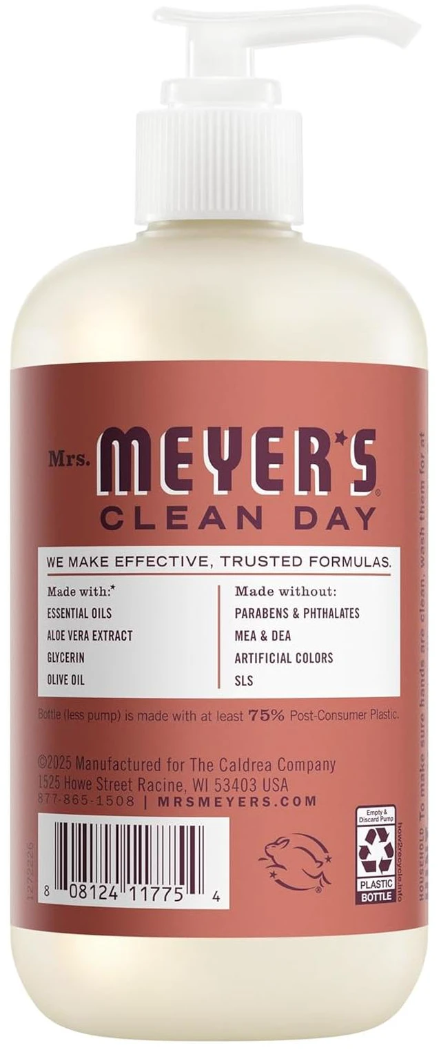Alt view image 3 of 6 - Mrs. Meyer's Clean Day Hand Soap, Fall Leaves Scent, 12.5 Fl Oz Bottle