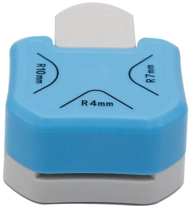 Main image of QIQQIKIN Paper Corner Rounder 3 in 1 (R4mm+R7mm+R10mm) - Crafts Cutter, Envelope Punch Board, Hole Puncher, Photo Cutter, Card Making, Scrapbooking, Journaling