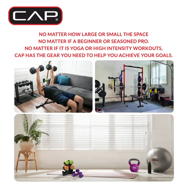 Alt view image 2 of 6 - CAP Barbell 2lb Yellow Neoprene Dumbbell Pair