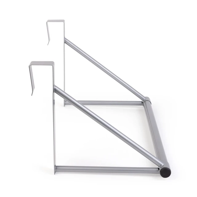 Alt view image 6 of 6 - Mainstays Over-the-Door Hanging Organizer Rod for Closet, Silver