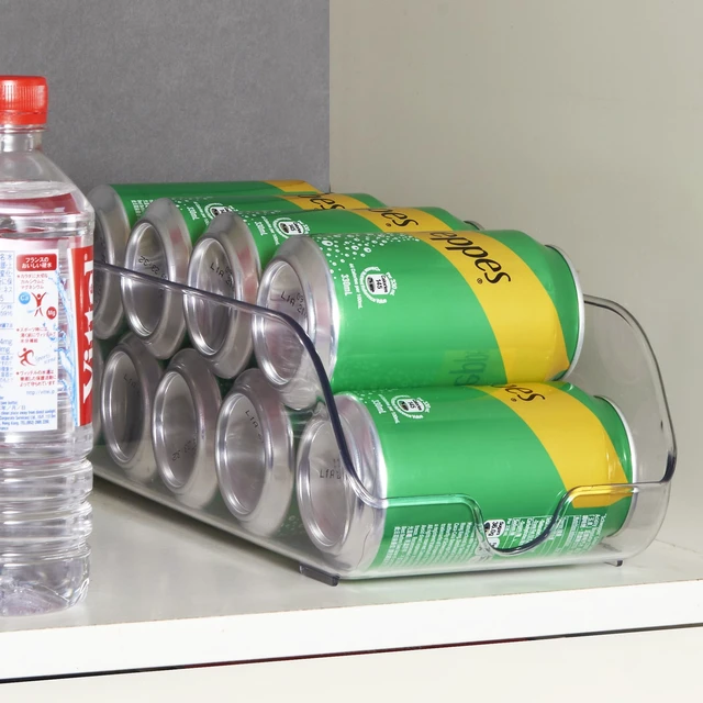 Alt view image 5 of 6 - Mainstays Clear Plastic Refrigerator Soda Can Dispenser