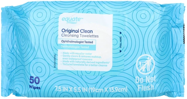 Main image of Equate Original Clean Cleansing Towelettes, 100 Count