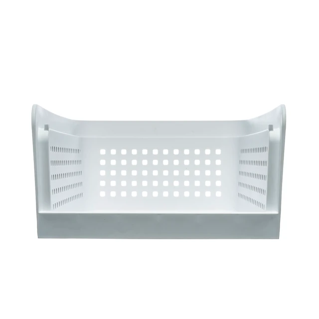 Alt view image 2 of 6 - Mainstays Open-Front Stackable Closet Storage Organizer Bin with Breathable Holes, White Plastic