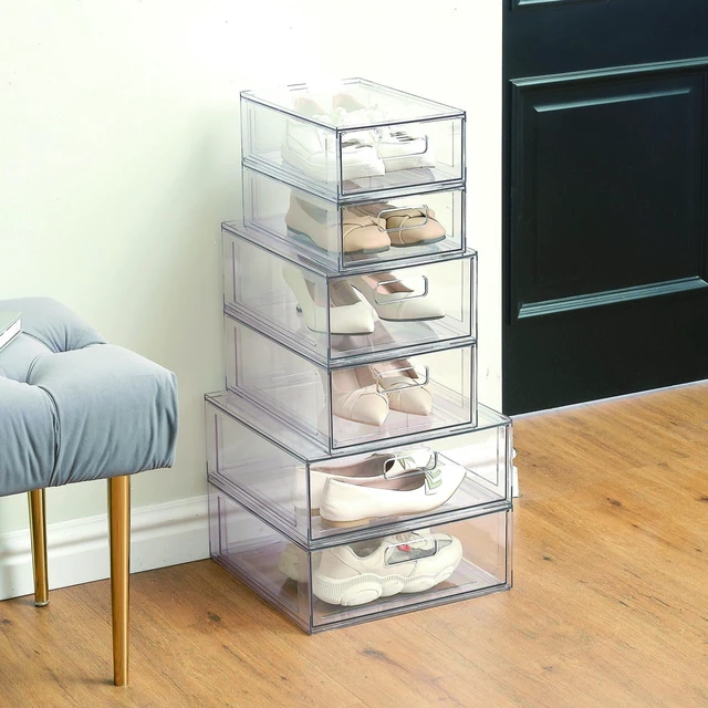 Alt view image 6 of 6 - Mainstays Small Clear Pull-Out Closet Drawer Organizer, 12.5x8.3x4.3in