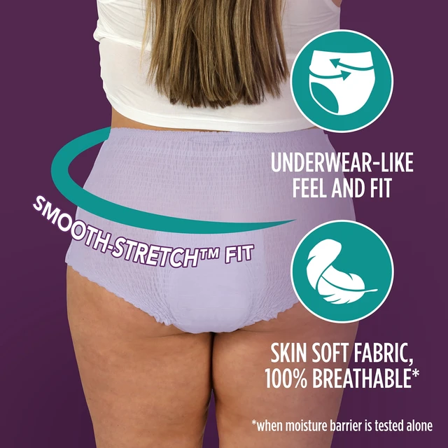 Alt view image 5 of 6 - Assurance Women's Overnight Incontinence and Postpartum Underwear, XL, Ultimate Absorbency, 16 Count