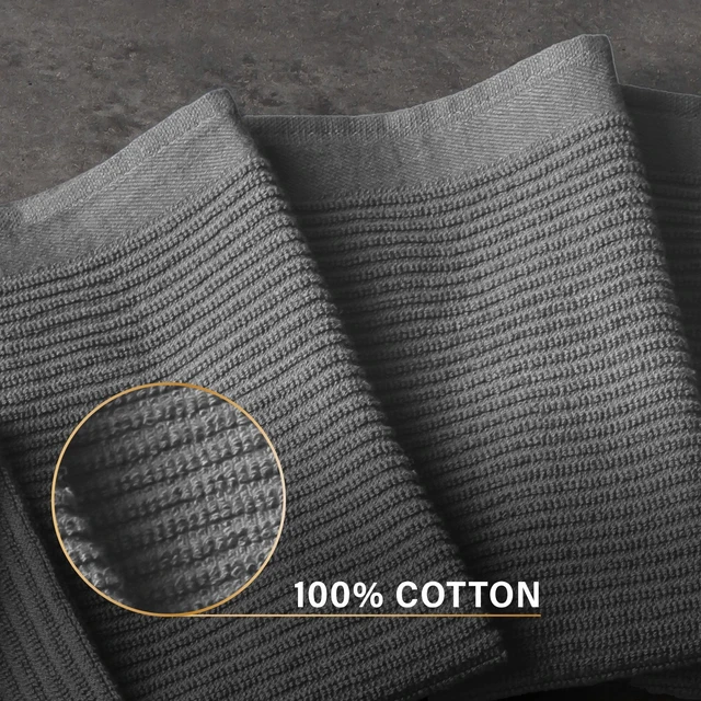 Alt view image 2 of 5 - Thyme & Table Bar Mop Kitchen Towels, Gray, 4-Pack Set