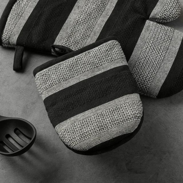 Alt view image 3 of 5 - Thyme & Table Kitchen Set - Oven Mitt, Potholder, Mini Mitt, Bold Stripe