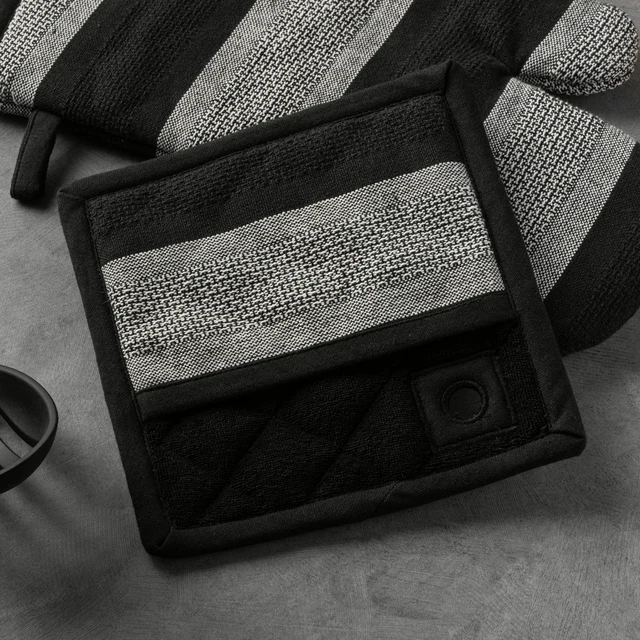Alt view image 4 of 5 - Thyme & Table Kitchen Set - Oven Mitt, Potholder, Mini Mitt, Bold Stripe