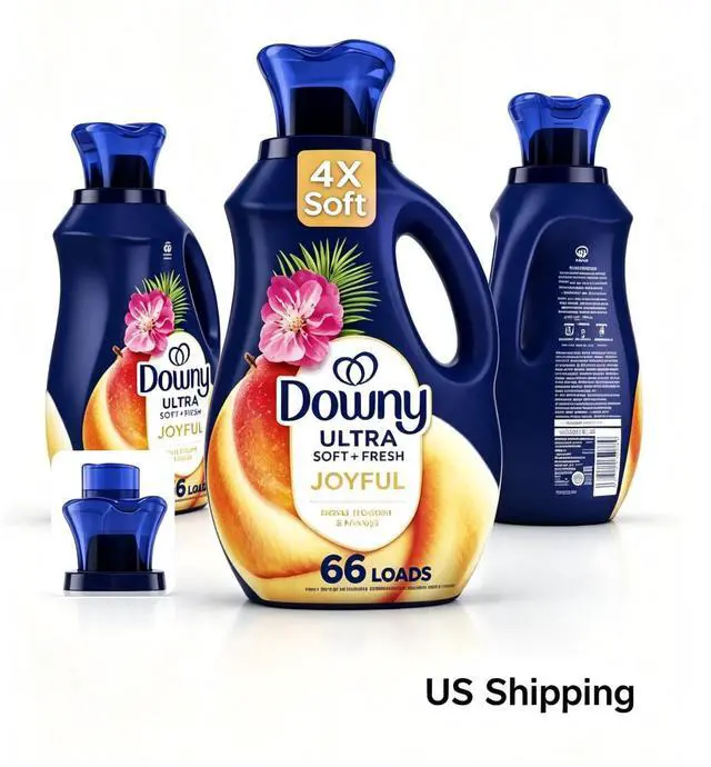 Main image of Ultra Soft Plus Fresh Liquid Fabric Softener, Island Hibiscus & Mango Scent, 44 fl oz for 66 Loads
