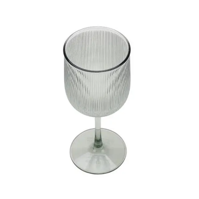 Alt view image 6 of 7 - Ribbed Tritan Wine Glasses 4Pack, Lightweight Durable Drinkware for Indoor & Outdoor Entertaining