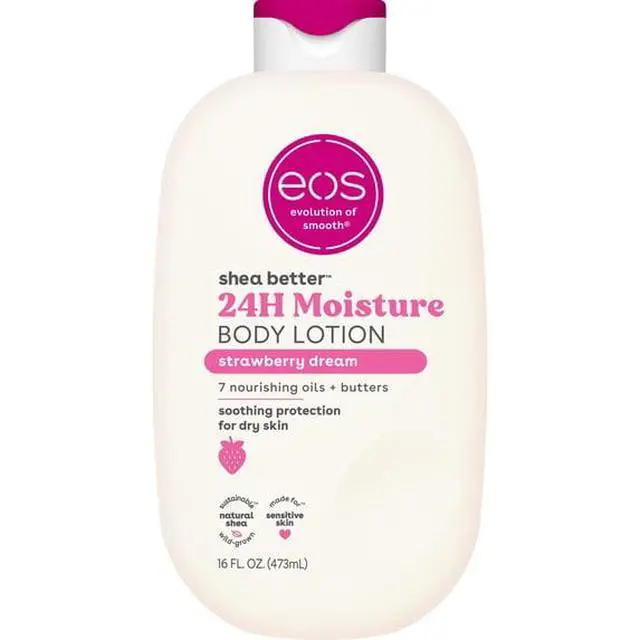 Alt view image 3 of 7 - Vegan Hypoallergenic Body Moisturizer, Strawberry Pink Sugar Vanilla Cream Fragrance for Daily Body Care