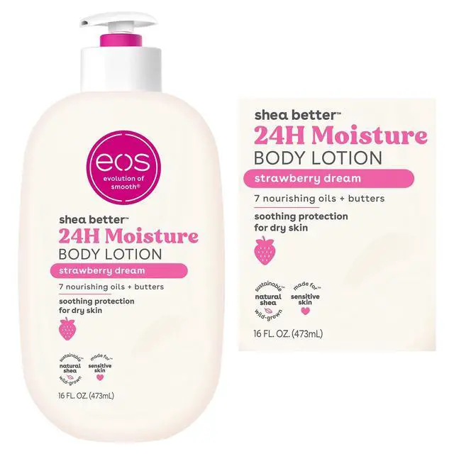 Alt view image 7 of 7 - Vegan Hypoallergenic Body Moisturizer, Strawberry Pink Sugar Vanilla Cream Fragrance for Daily Body Care