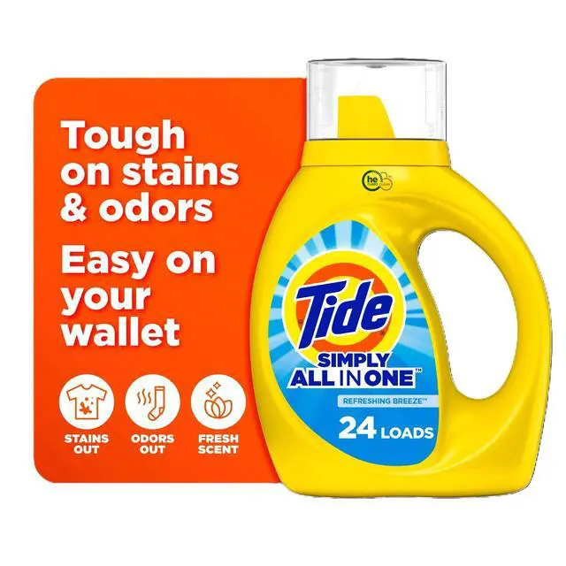 Alt view image 5 of 5 - Concentrated Liquid Laundry Detergent, Fights 99% Common Stains & Odors, Works for Cold Water & All Machines
