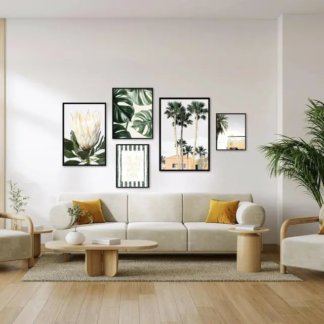 Alt view image 4 of 5 - Versatile Black WallMount Picture Frame, Horizontal & Vertical Display for Home Office Decor