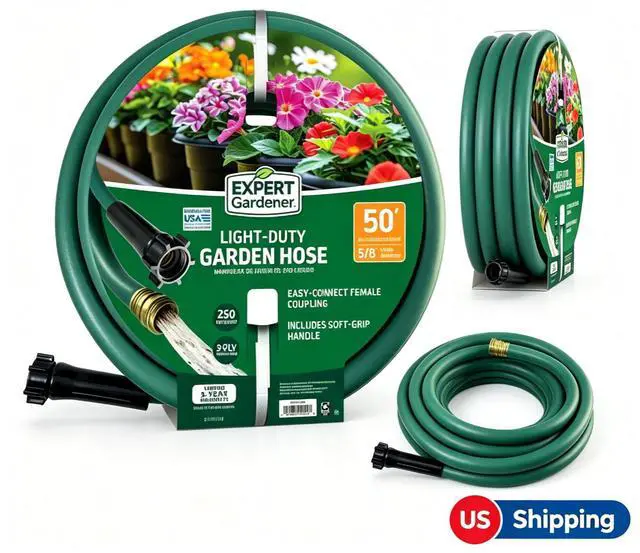 Main image of WeatherResistant Outdoor Water Hose, 250 PSI Burst Strength for Lawn & Garden Watering