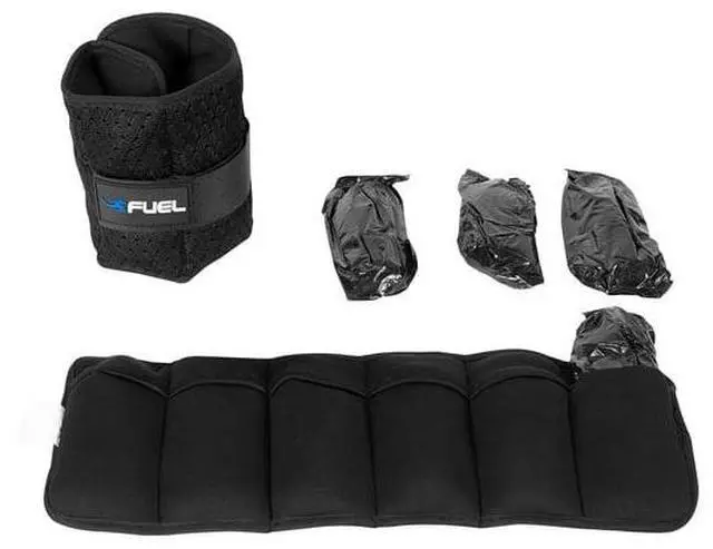 Alt view image 3 of 5 - 2.5lb Adjustable Ankle Weights Pair, Neoprene Removable Weight Packs for Leg Toning Workouts