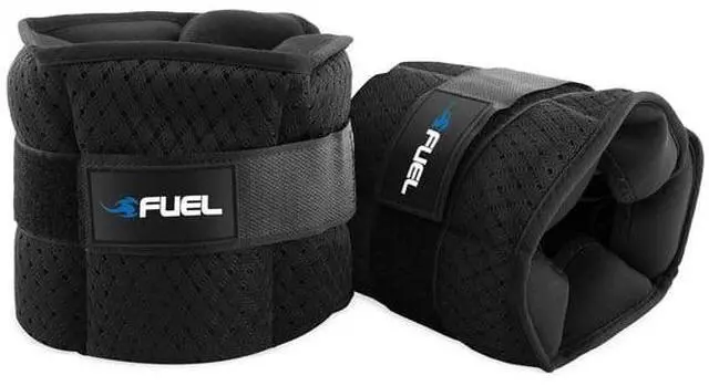 Alt view image 2 of 5 - 2.5lb Adjustable Ankle Weights Pair, Neoprene Removable Weight Packs for Leg Toning Workouts