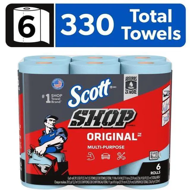 Alt view image 5 of 6 - HeavyDuty Absorbent Workshop Towels, 1320 Total Count for Home, Garage and Automotive Maintenance