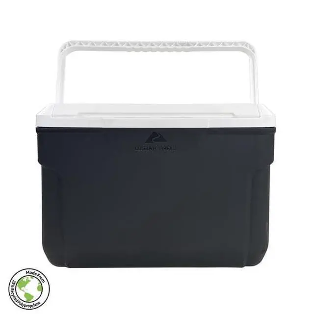 Alt view image 6 of 6 - Rugged Portable Ice Chest with SwingUp Handle, Durable HardShell Construction for Outdoor Adventures