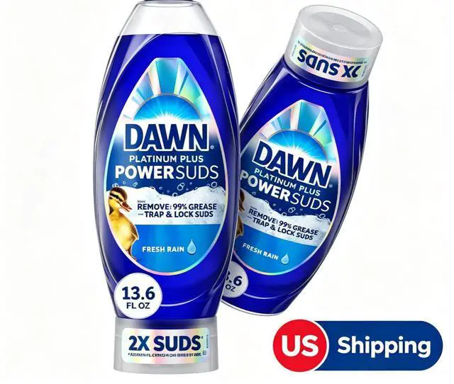 Main image of Refillable SqueezeStyle Dishwashing Liquid, Powerful Suds Cleans Pots Plastics Glassware & Cookware