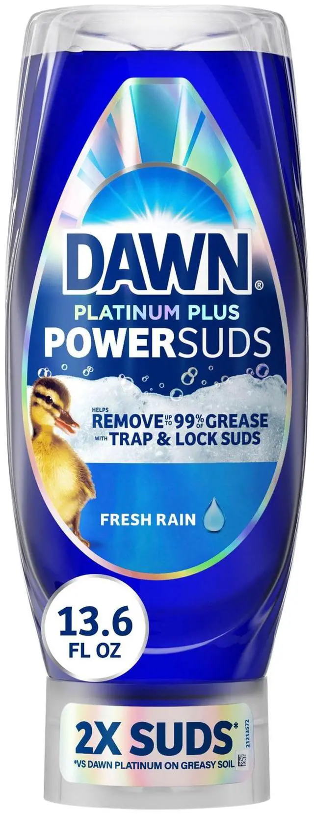 Alt view image 3 of 4 - Refillable SqueezeStyle Dishwashing Liquid, Powerful Suds Cleans Pots Plastics Glassware & Cookware