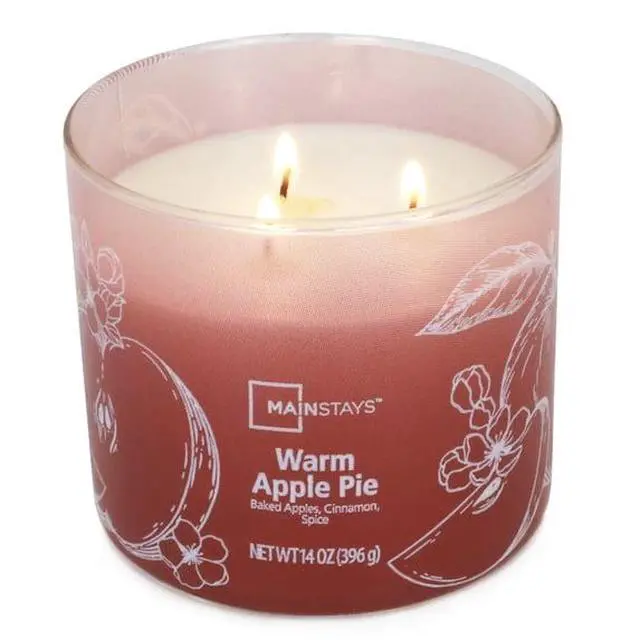 Alt view image 3 of 5 - Ombre Wrap Glass Jar Candle, ParaffinBlend Wax with LeadFree Wicks, Cozy Warm Home Ambiance