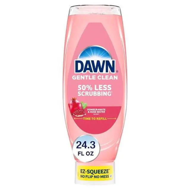 Alt view image 2 of 6 - EZSqueeze Gentle Clean Dish Soap, Pomegranate & Rose Water Scent, NoFlip MessFree Bottle