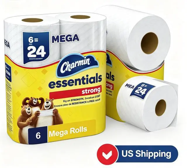 Main image of 1Ply HighStrength Bathroom Tissue, LongLasting Mega Rolls Balances Durability and BudgetFriendly Value