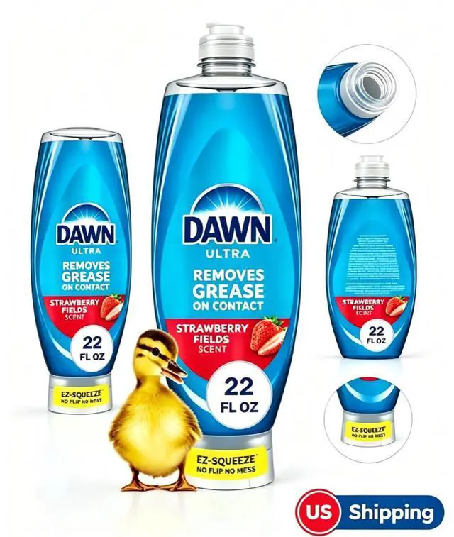 Main image of MultiPurpose Dish Liquid, FastActing Grease Removal, SqueezeStyle Bottle for Dishes, Stain PreTreatment & Home Cleaning